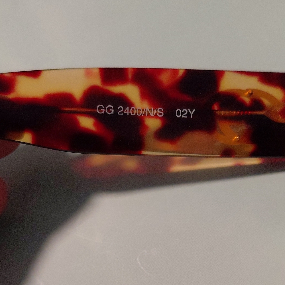 Vintage GUCCI GG2400/N/S 02Y 54mm Tortoise Oval Sunglasses 🕶😎 - Picture 6 of 6